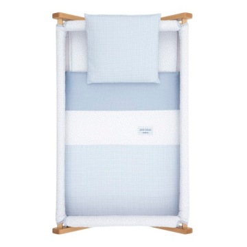 Cambrass - Деревянная колыбель x 55 x 87 x 74 см Vichy10 голубой