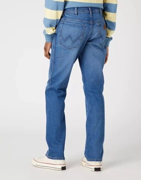 WRANGLER Texas męskie spodnie z prostymi nogawkami Niebieski W38 L36