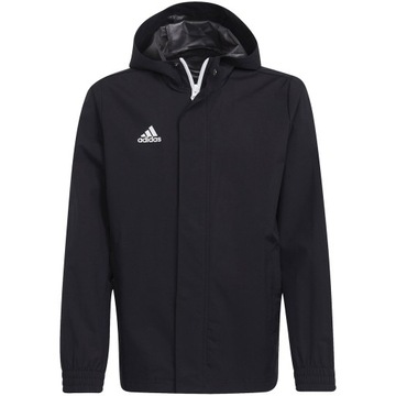 Kurtka dla dzieci adidas Entrada 22 All-Weather czarna R. 164cm