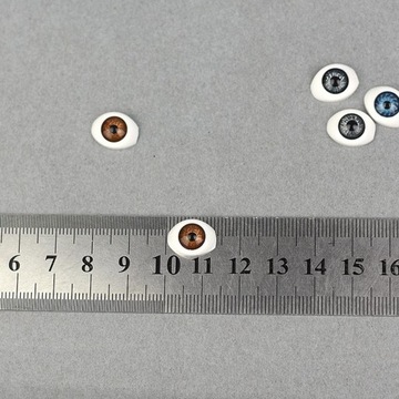 6x 1/4 безопасных глазков BJD 14 мм для – коричневые