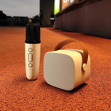 2x МИКРОФОН + БЕСПРОВОДНОЙ СВЕТОДИОДНЫЙ ДИНАМИК ДЛЯ КАРАОКЕ, НАБОР BLUETOOTH, БЕЛЫЙ