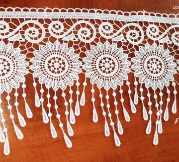 ГИПУРА 20 см КРУЖЕВНЫЕ ШТОРЫ С УЗОРАМИ БАЛАХА «Ловец снов» УКРАШЕНИЕ ШТОР