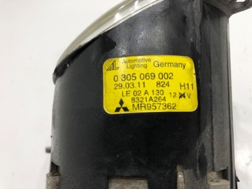 HALOGEN PRAVÝ PŘEDNÍ MITSUBISHI COLT VI MR957362 HATCHBACK 02-12