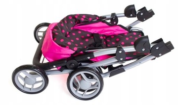 Коляска DOLL, большая коляска, СУМКА-ПЕРЕМЕННИК, регулируемая ручка