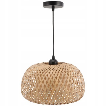 Rattanowa lampa wisząca w stylu boho
