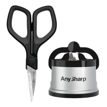 Zestaw ostrzałka AnySharp Classic + małe nożyczki
