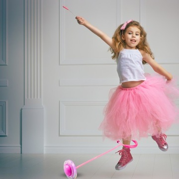 HULA HOP ДЛЯ НОГ ШКИПЕРА СКАЛАВКА МЯГКАЯ РЕЗИНА СО СВЕТОДИОДАМИ РОЗОВАЯ