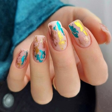 МЕТАЛЛИЧЕСКАЯ ТРАНСФЕРНАЯ ФОЛЬГА, УКРАШЕНИЯ РОЗОВЫЙ ХРОМ