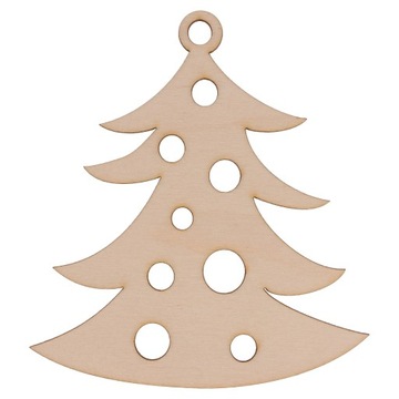 OZDOBA świąteczna DEKOR drewniany choinka EKO