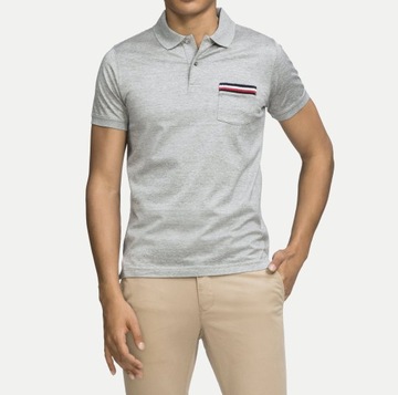 TOMMY HILFIGER KOSZULKA POLO TIPPED POCKE SLIM XXL