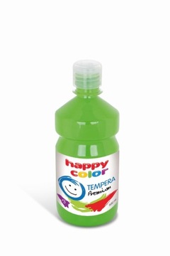 Farba tempera 500 ml Happy Color jasnozielona