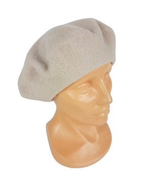 157 BERET FEZKO JASNY BEŻ rozm. 11