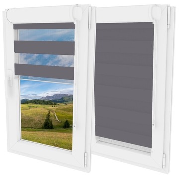 ROLETA DZIEŃ NOC 100x150 W KASECIE KOLORY NAPINACZ