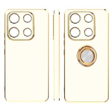 Чехол для Infinix Note 30 Pro ЭКСКЛЮЗИВНЫЙ СИЛИКОНОВЫЙ ГЛАМУРНЫЙ ЧЕХОЛ + КОЛЬЦО