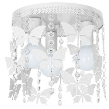 Lampa sufitowa Angelica 3xE27 biały dzieci Milagro