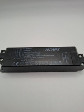 Zasilacz transformator elektroniczny do lamp halogenowych YG-ET60A ALTORI