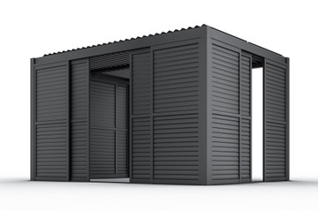 Раздвижная глухая стеновая панель для перголы Kea - серая 270 см (KEA 3м)