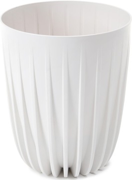 Doniczka MIRA ECO recycled 25 h30 + wkładka - Biała