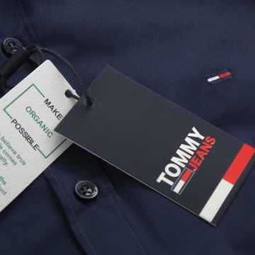 Tommy Jeans koszula męska Tommy Hilfiger Slim Fit Granatowa r.M