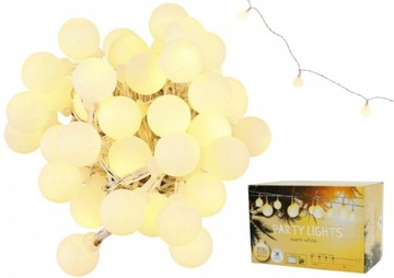 GIRLANDA LAMPKI ŻARÓWKI NA ZEWNĄTRZ 15M 50 LED