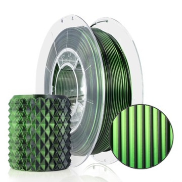 PLA Magic Silk 1,75mm Mistic Green 300g