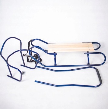 Металлический задний ремешок для санок, черный