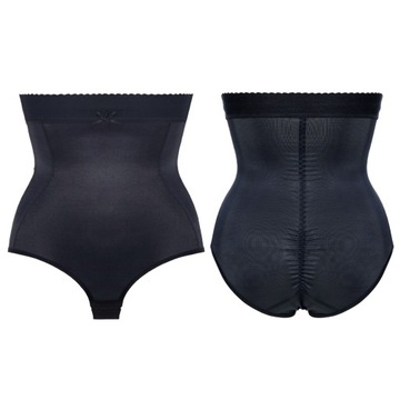 Mitex Satin wyższe figi modelujące czerń L