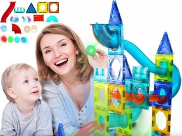 МАГНИТНЫЕ БЛОКИ ДЛЯ ДЕТЕЙ 3D ОБРАЗОВАТЕЛЬНАЯ БОЛЬШАЯ СВЕТЯЩАЯСЯ ШАРНАЯ ПУТЬ 68 EL