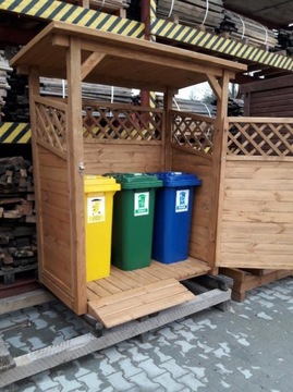 Wita śmietnikowa, zadaszenie na kosz, segregacja