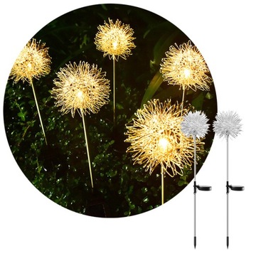 2x LAMPA SOLARNA LED WBIJANA DMUCHAWIEC XXL OZDOBA OGRODOWA TARASOWA