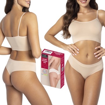Sisi Sport String Gatta stringi, natural, M