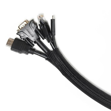 ОРГАНАЙЗЕР КАБЕЛЬНАЯ КРЫШКА 17-28мм ПЛЕТЕННАЯ КРЫШКА 3м