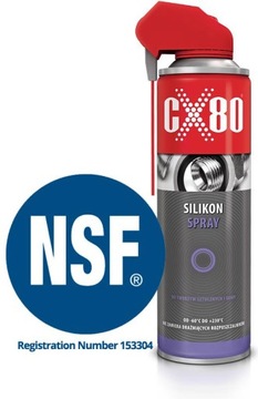 CX80 237 - DUO SPRAY olej silikonowy ATEST 500ml