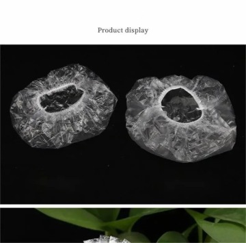 Шапочки для купания SINGLE FOLO, пищевая упаковка 100 шт. белые