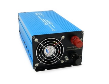 PRZETWORNICA NAPIĘCIA CZYSTY SINUS 1000 WATT SOLARTRONICS 12V/230V USB BLUE