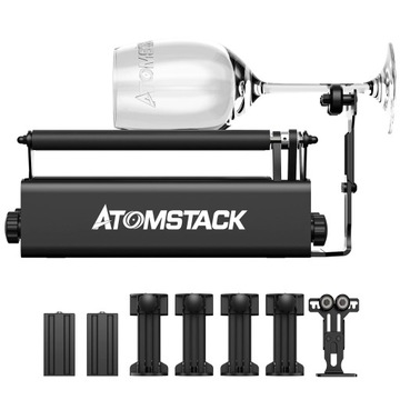 Nowy Grawer wycinarka laserowa Atomstack A5 V2 40W +XL Pad +R3 Pro Rolka
