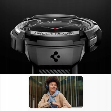 Чехол Spigen Rugged Armor Pro с ремешком для Galaxy Watch 6 Classic 47 мм