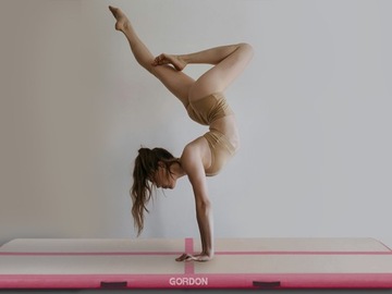 AIRTRACK 4M АКРОБАТИЧЕСКАЯ ДОРОЖКА ГИМНАСТИЧЕСКИЙ КОВРИК РОЗОВЫЙ