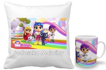 True Tru i Tęczowe Królestwo ZESTAW PODUSZKA+KUBEK
