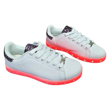 Adidasy sportowe led ORYGINAL white/multi USB 41