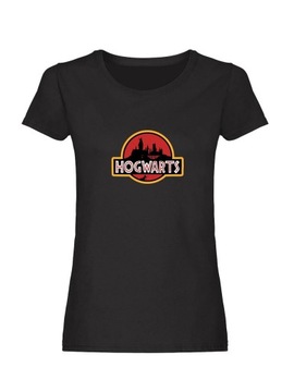 KOSZULKA DAMSKA T-SHIRT HOGWARTS CZARNA L