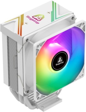 БЕЛЫЙ КУЛЕР ДЛЯ ПРОЦЕССОРА INTEL LGA 1700 4 ТЕПЛОВЫЕ ТРУБКИ ARGB ВЕНТИЛЯТОР+ВЕРХНЯЯ ЧАСТЬ