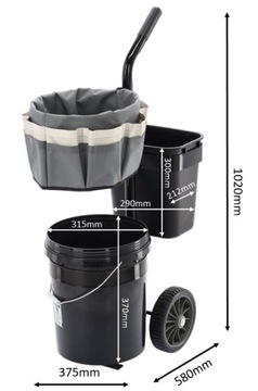 WÓZEK OGRODOWY TRANSPORTOWY NA NARZĘDZIA UCHWYT