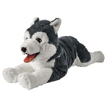 OGROMNY Pluszak, PIES siberian HUSKY 57 cm IKEA