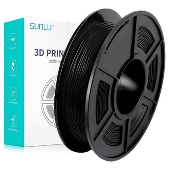 SUNLU FILAMENT 1.75mm 0.5kg CZARNY BLACK TPU GUMA