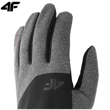 МУЖСКИЕ И ЖЕНСКИЕ ЗИМНИЕ ПЕРЧАТКИ ДЛЯ СМАРТФОНА 4F SOFTSHELL M