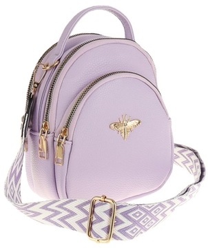 SARA MODA Elegancka Torebka Damska listonoszka nerka 5096 Purple