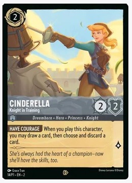 Disney Lorcana PROMO #014 Cinderella - Knight in Training FOIL