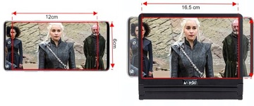 Ekran Powiększający Lupa na Telefon Smartfona z uchwytem podstawką Webski