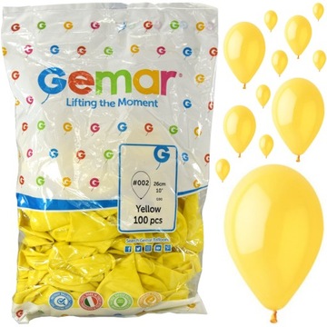 BALONY urodziny PASTELOWE balon żółty PARTY 100szt